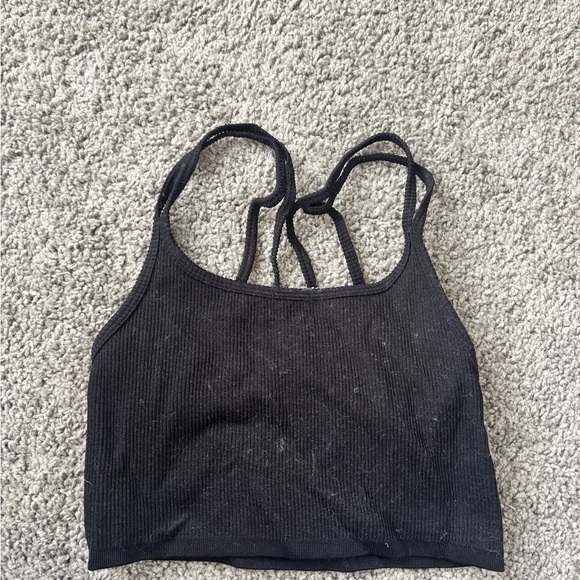 Forever 21 Tops - Forever 21 Black Ribbed Camisole